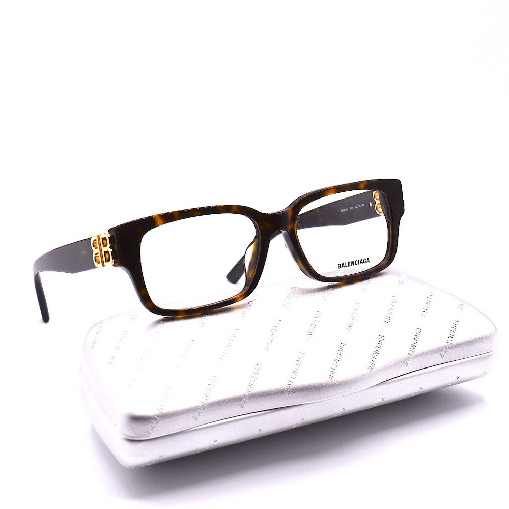 NEW BALENCIAGA BB0105O 002 HAVANA AUTHENTIC EYEGLASSES FRAME
